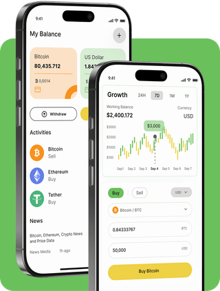 Promenade Earnd trading platform with live market data